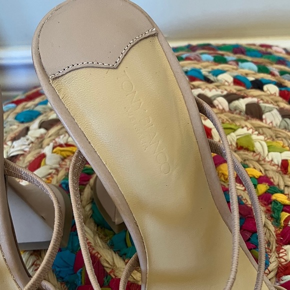 Elegant Nude Strappy Heels - Picture 2 of 7